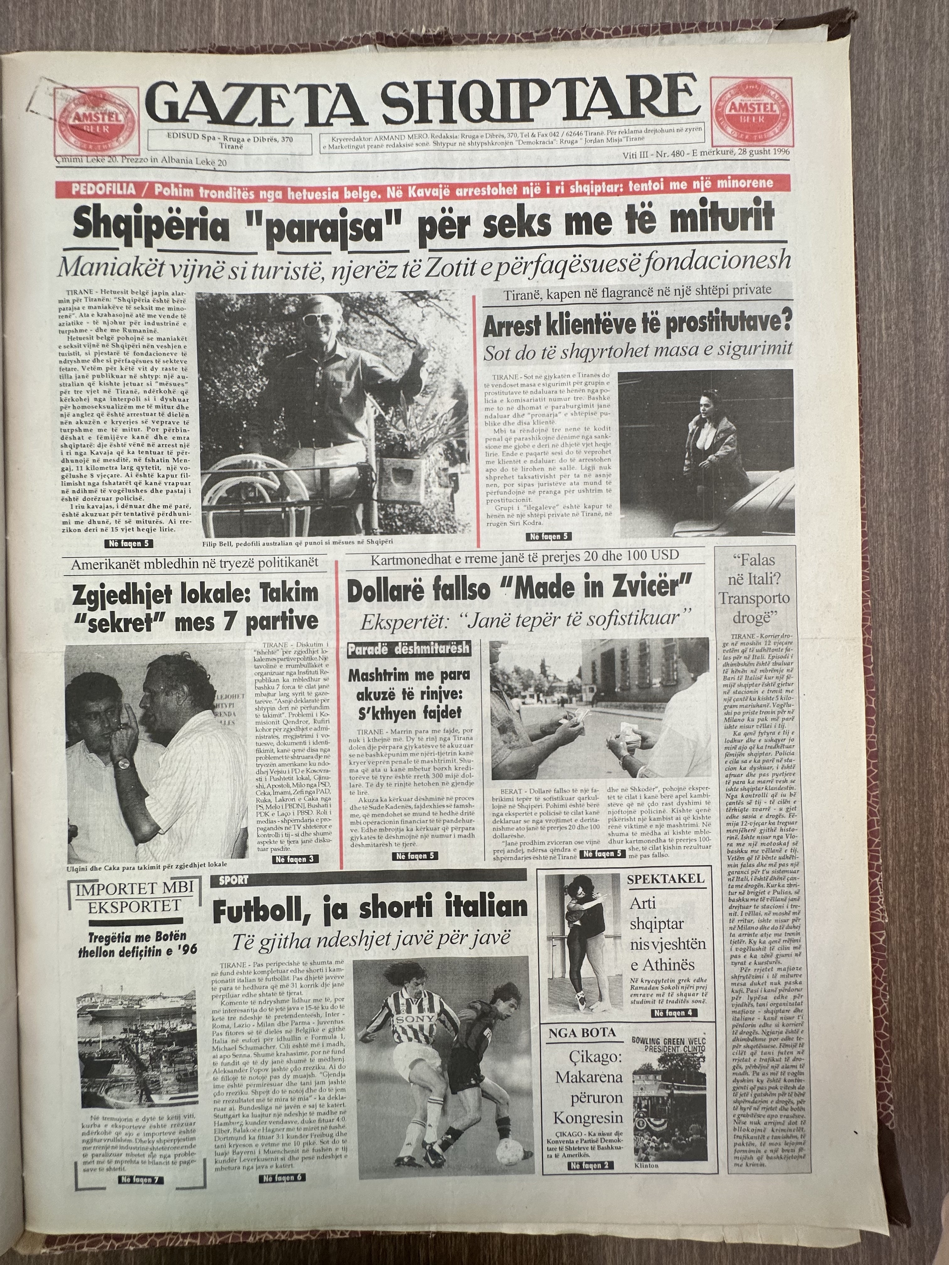 Gazeta Shqiptare 1996-08-28